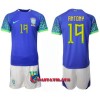 Virallinen Fanipaita + Shortsit Brasilia Antony 19 Vieraspelipaita MM-Kisat 2022 - Lasten